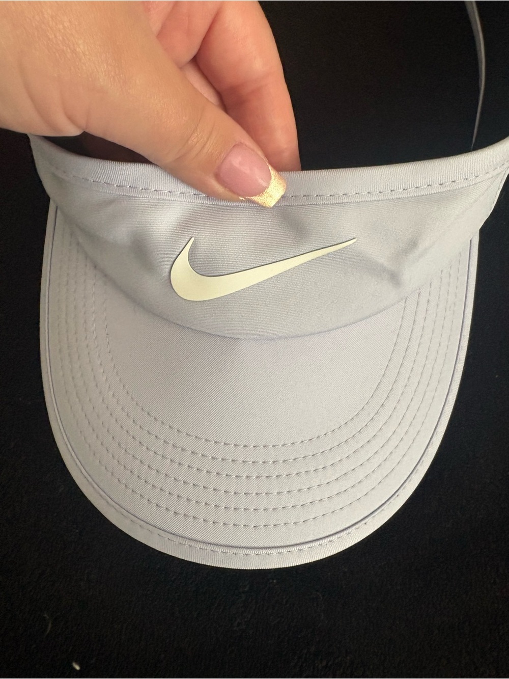 Nike Women's Lavender Visor with White Swoosh